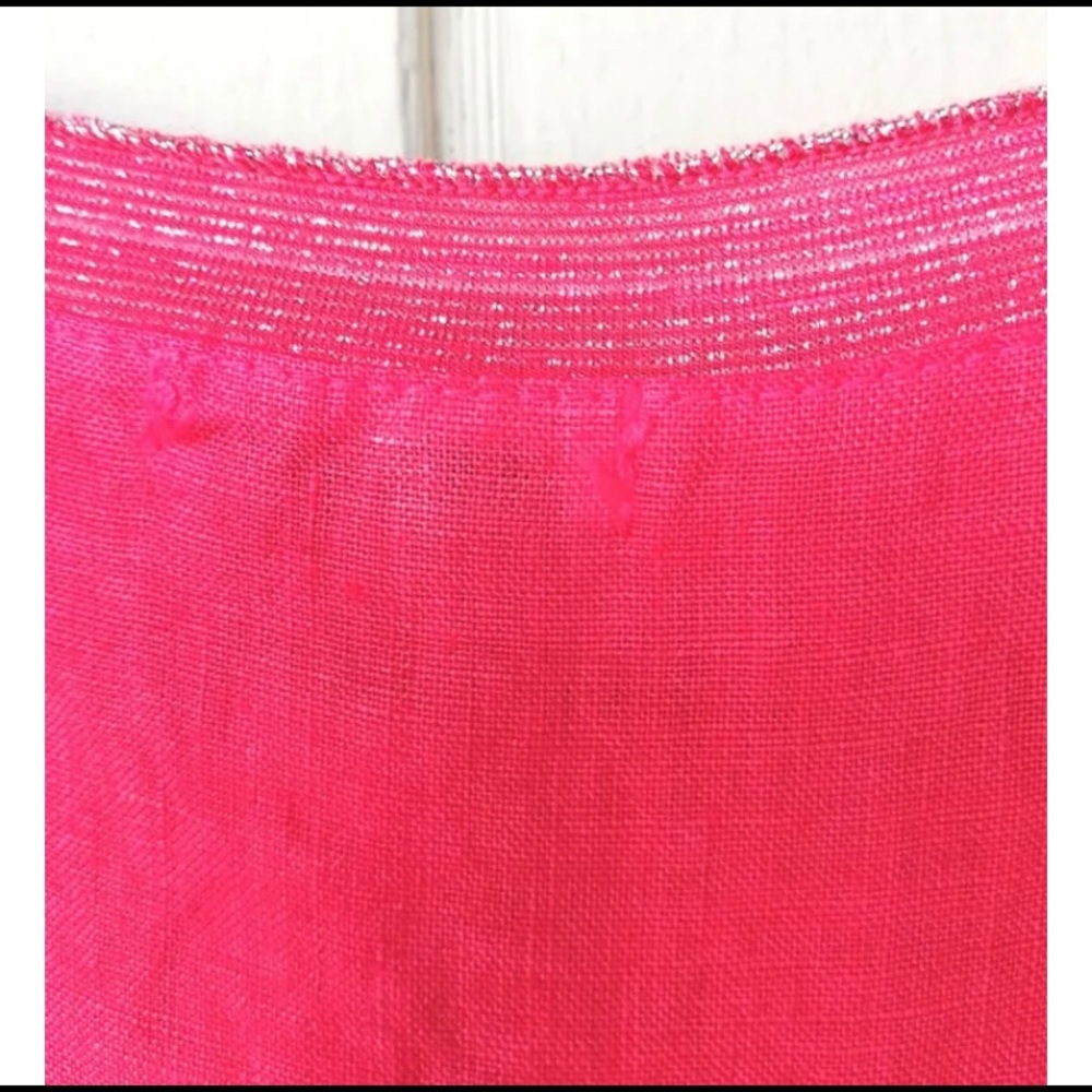 French pink linen blouse size L - Picture 7 of 16